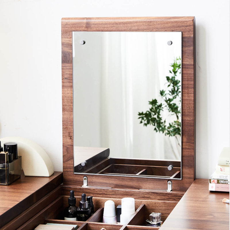 Black walnut solid wood clamshell dresser
