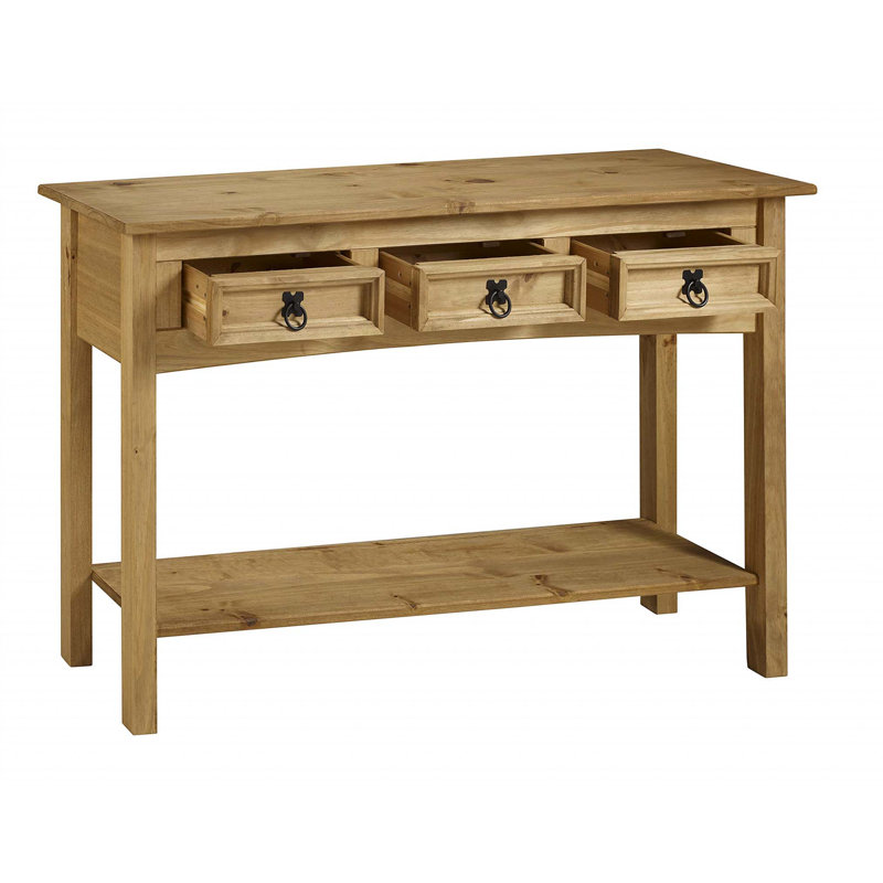 Annam Solid Wood Console Table, Brown, 73cm H x 122cm W x 32cm D