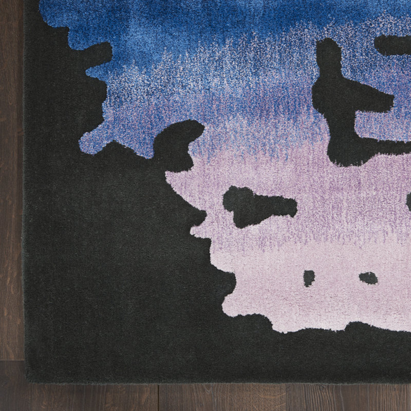Zayia Nourison Area Rug Black/Multi, Rectangle 5'6" x 7'5"