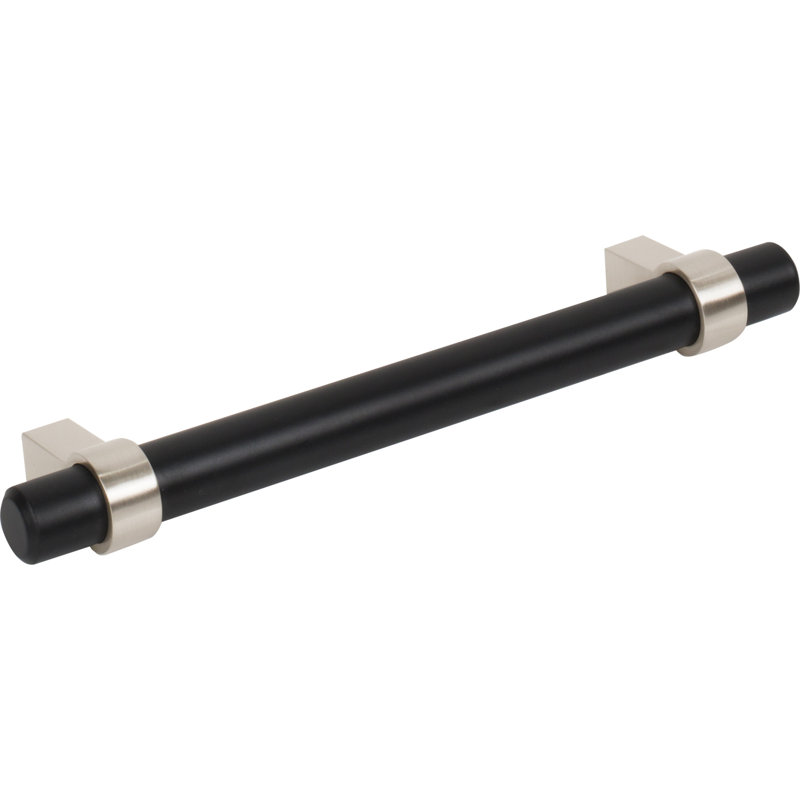 Key Grande Bar / Handle Pull, Matte Black/Stain Nickel