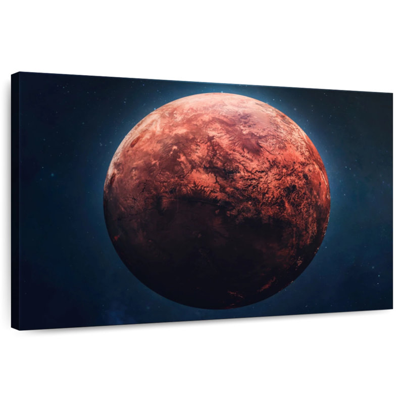 Oberle Red Mars Planet, 20" H x 30" W
