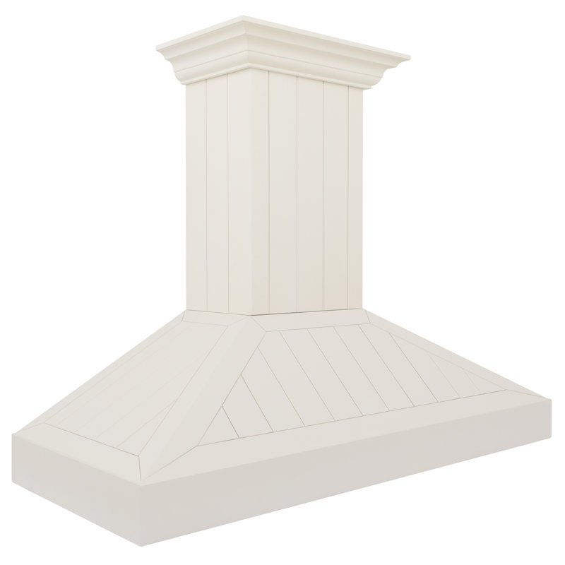 48" 400 CFM Ducted Wall Mount Range Hood in White