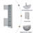 Multi-Functional Corner Cabinet Tall Bathroom Storage Cabinet With Two Doors And Adjustable Shelves-579303514