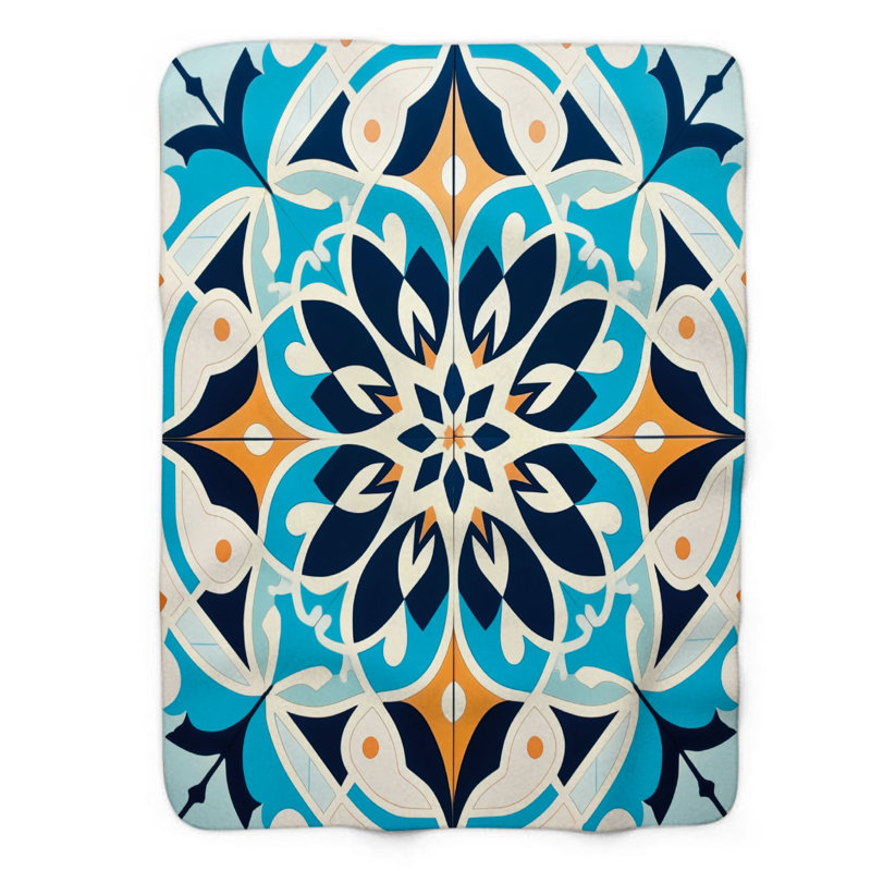 Moroccan Geometrics - 1 pièce de qualité supérieure, Grand lit