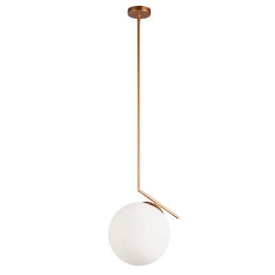 Luminaire suspendu sphère 1 lumière Orion