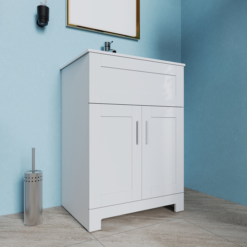 Ensemble de meuble-lavabo pour salle de bain 24 po, Blanc