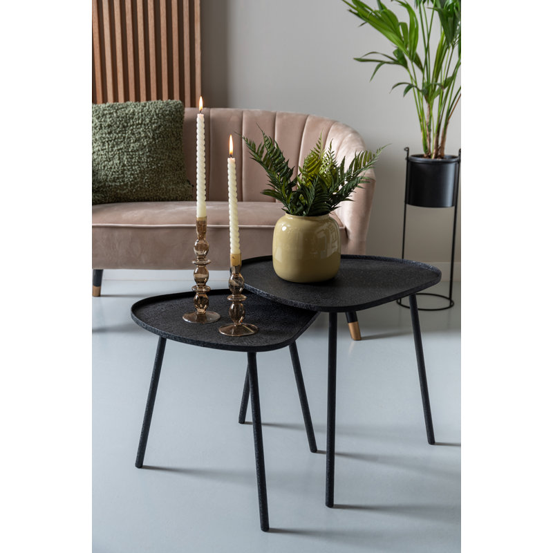Boaz Living Room Table Set, Black