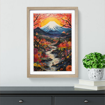 Mount Fuji Expressionism No.2 - Framed Print