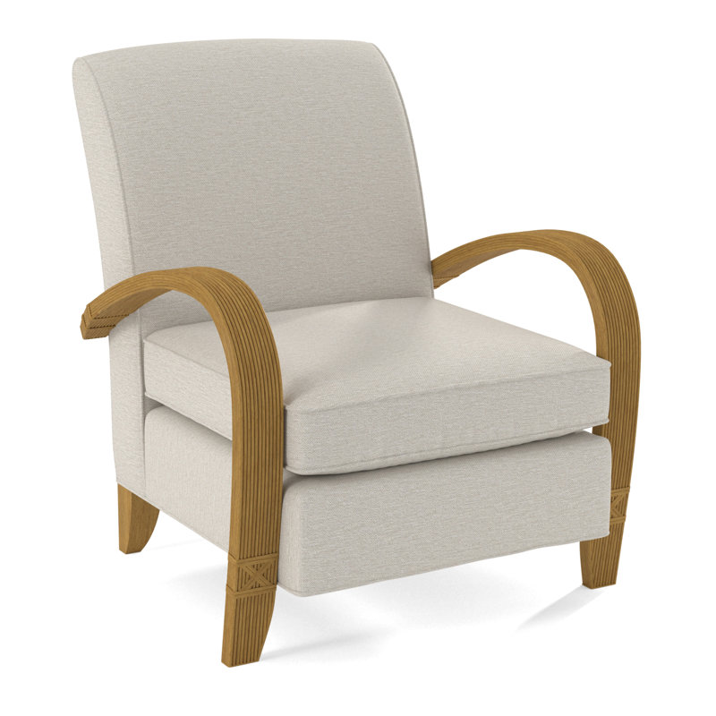 Vero Armchair, Honey, White Performance Fabric; 0851-94
