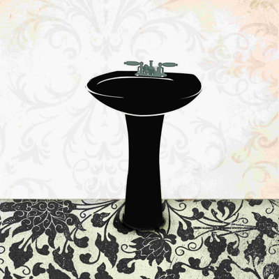 " Blk And White Sink "