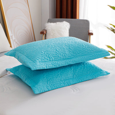 Ensemble de 3 taies décoratives à motif floral brodé 3 pièces, ensemble de taies décoratives en microfibre Euro