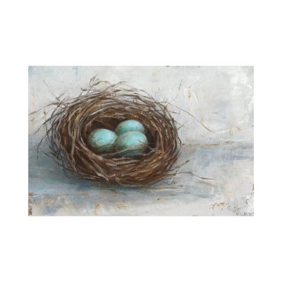 Rustic Bird Nest I by Ethan Harper - Wrapped Canvas Painting