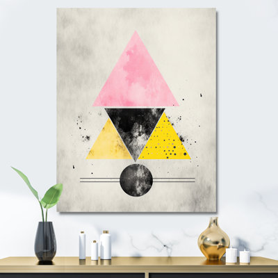 «Transcendence Retro Triangular Minimal Watercolor», reproduction
