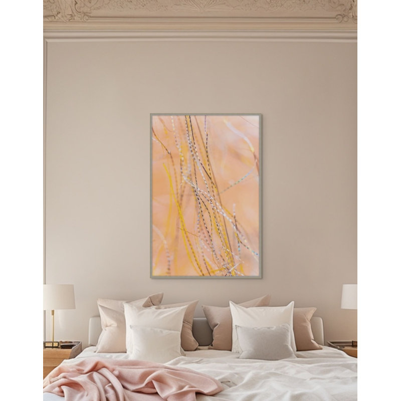 Yellow Fibers 1 Print, 42.25" H x 28.25" W