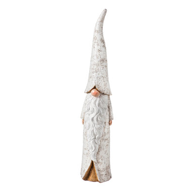 Statue de jardin pyrite en bouleau gnome