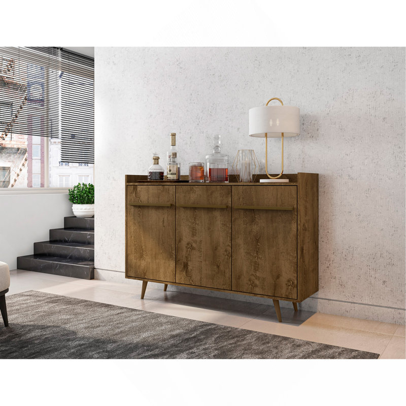Sideboard In Rustic Brown, Rustic Brown