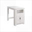 Tables de salle à manger | Mesa de Comedor, comptoir moderne blanc cassé de 48 po de hauteur, avec rangement pour petite cuisine pour 4 personnes | Rectangle