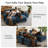  Colbey 105" Modular Cloud Sleeper Sofa with Console Table & Two Otomans-130705405