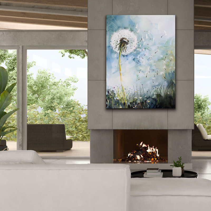 «Epic Graffiti» «The Dandelion» par Andreas Magnusson, art mural sur toile, H 54 po x l 40 po x P 1,5 po