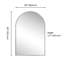 Petit miroir de salle de bain mural en aluminium arqué l 20 po x H 30 po Elodie-1810512433-1778910246