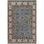 Hand-Knotted High-Quality Blue and Ivory Area Rug