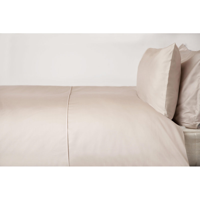 Solid Colour Duvet Cover, Super King Duvet Cover, Oyster