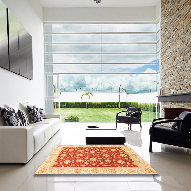 Tapis abstrait moderne 3504, Carré 7 pi