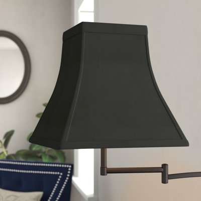 Square Bell Hardback No Slub Fabric Lampshade with Washer Fitter for Table Lamps