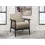 Chaise d'appoint en tissu et bois d'hévéa massif-1510350047