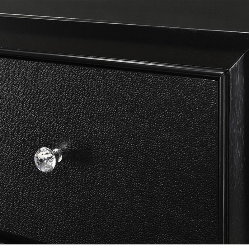 Mobilier de chambre à coucher en bois 1pc, Noir