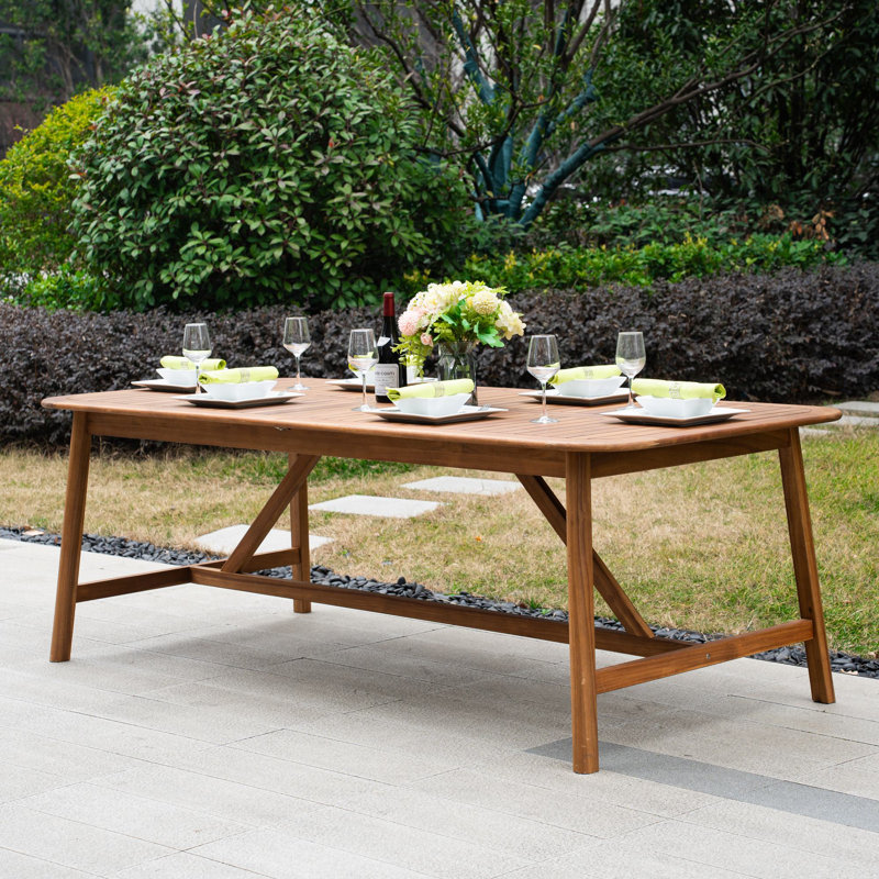 Table de salle à manger extensible en bois d'acacia Bramble