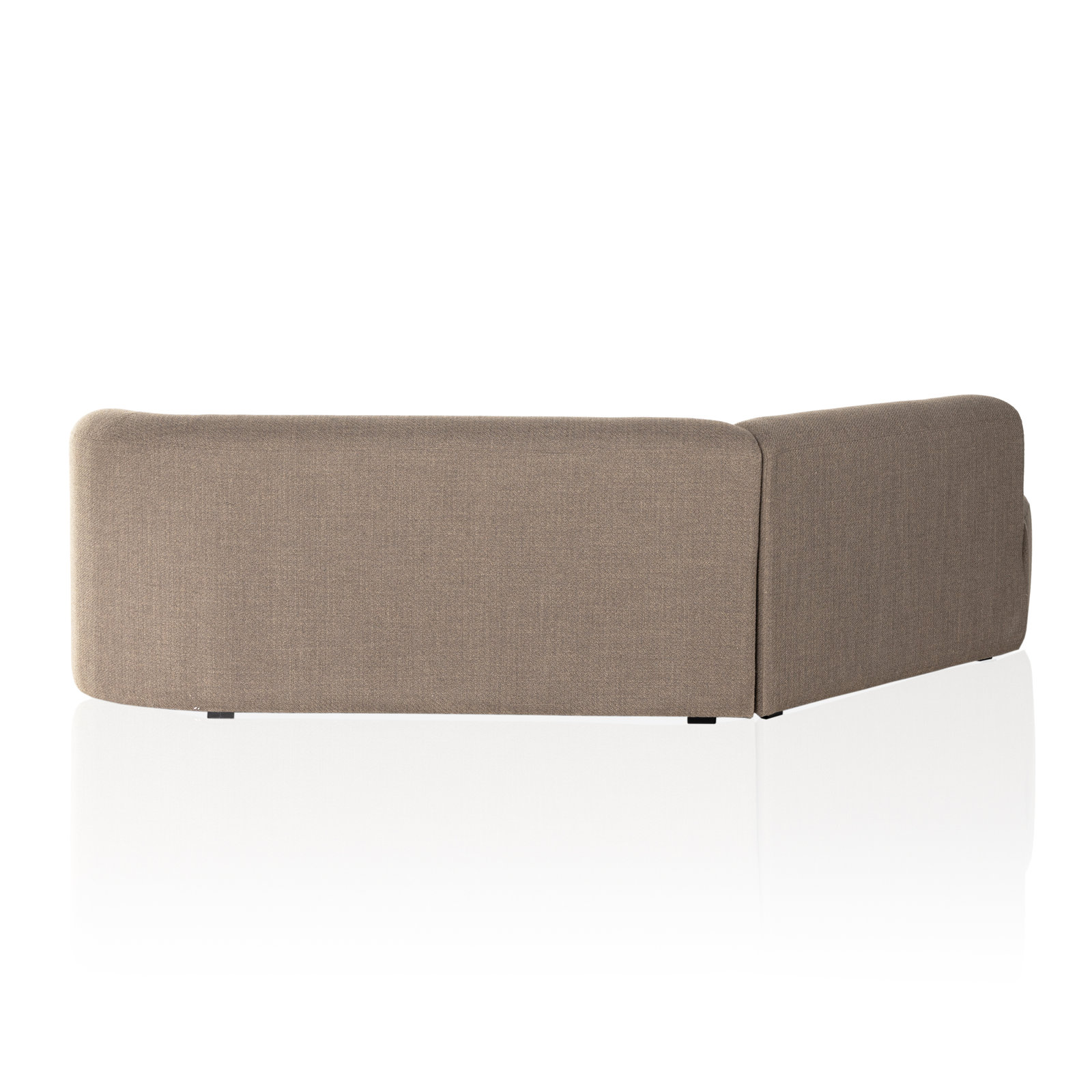 Sofa and Chaise, Gibson Mink Polyester Blend, Left Hand Facing