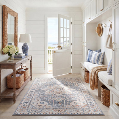 Tapis beige / bleu Bonnert Blair