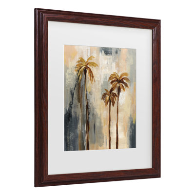 « palm trees i », métal imprimé