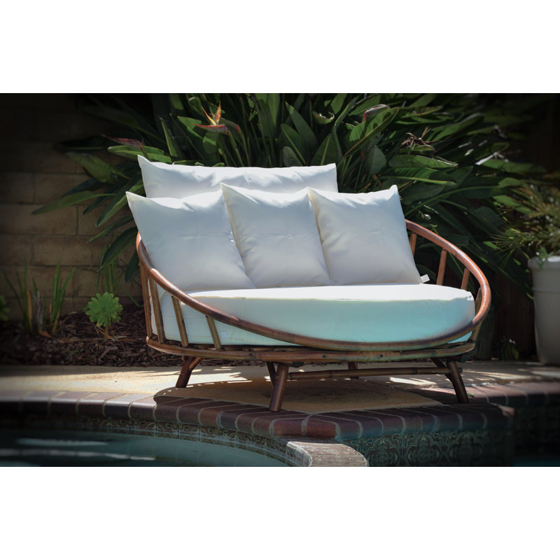Ventimiglia Bamboo Outdoor Lounge Chair, Espresso