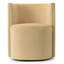 Chaises d'appoint tonneau en velours avec roulettes-406038452