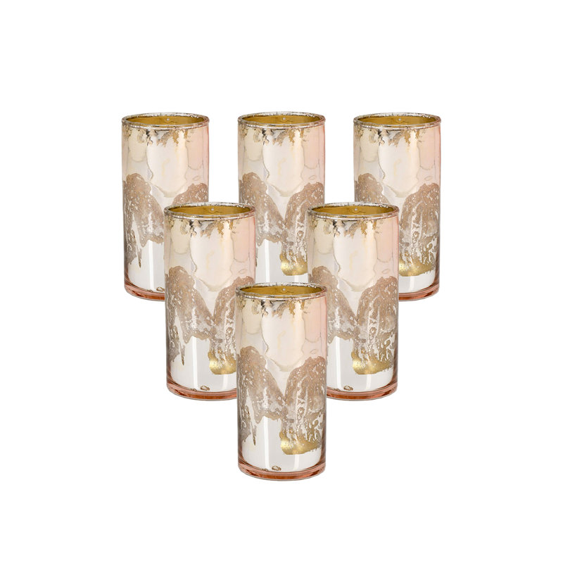 Vase cylindrique en verre, Sarcelle