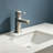 Topcraft Single Handle Single Hole Brushed Nickel Bathroom Sink Faucet