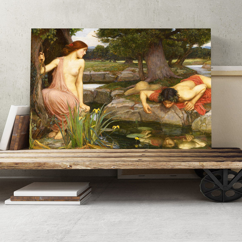 John William Waterhouse - Wrapped Canvas Painting, 50cm H x 76cm W