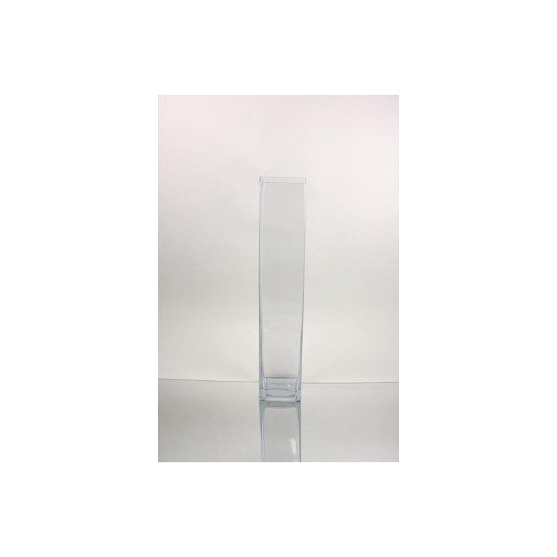 Kelsie Handmade Glass Table Vase, 20" H x 4" W x 4" D