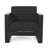 Robust Club Chair - Aluminum Build, Water- Cushions, Slat Sturdiness Frame, Cushioning, Front