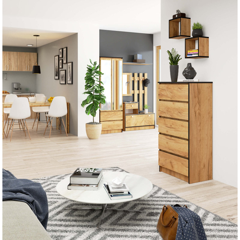 Boniface Particle Board Rectangle Storage Unit Accent Chest
