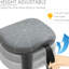 Tabouret relevable, pivotant à 360 °, hauteur réglable, siège en selle, balance inclinable, gris pour tabouret de jeu actif avec rotation, équilibre du siège relaxant