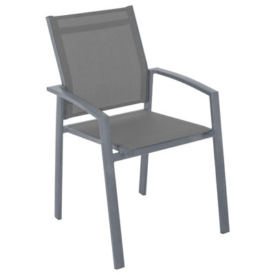 Jord Stackable Outdoor Patio Dining Armchair with Cushion