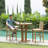 Hattem 2-piece Teak Outdoor Barstool