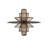 Benjiro 2 - Light Wrought Iron Dimmable Cylinder Chandelier