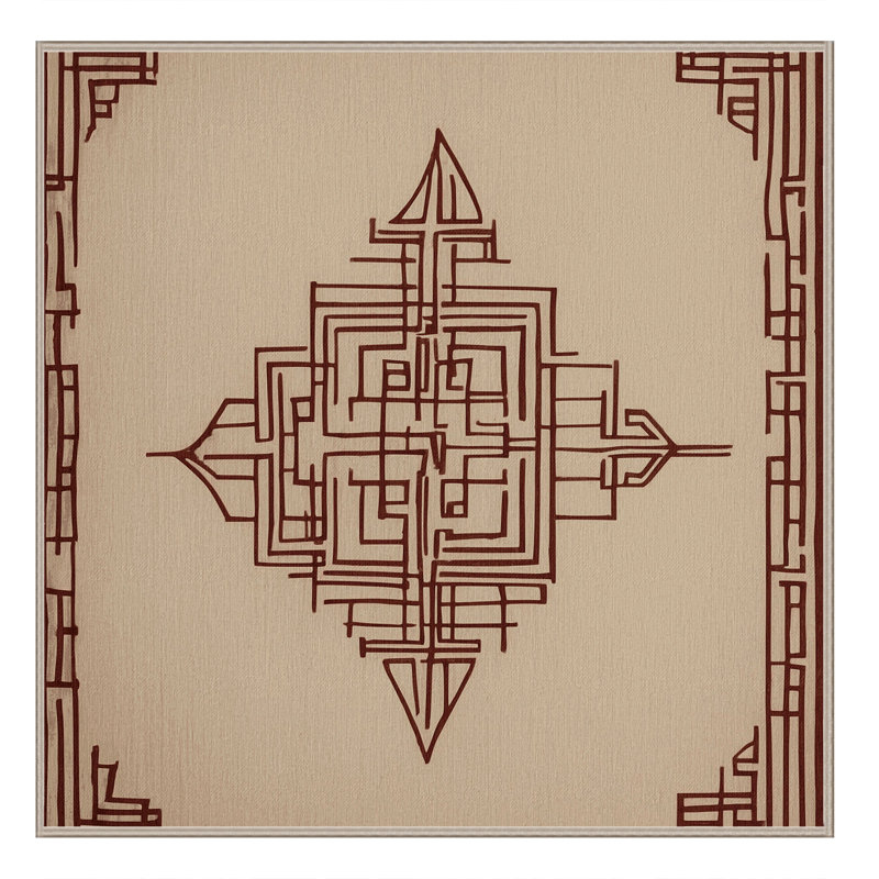 Fragmented Harmony Rug, Square 7'