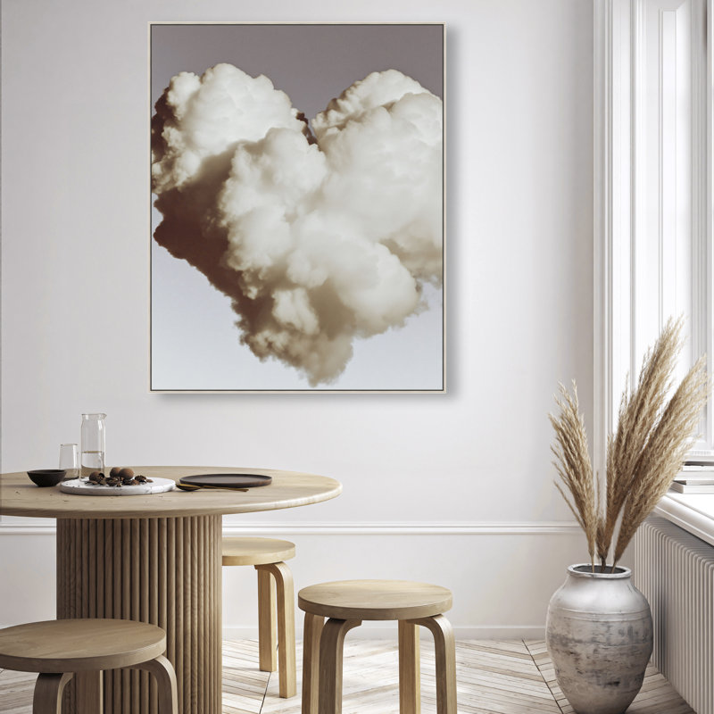 Cloud Love III Canvas Landscape & Nature Print by Oliver Gal, Black Frame, 16 x 20, 37"H x 46"W, Silver Floater Frame