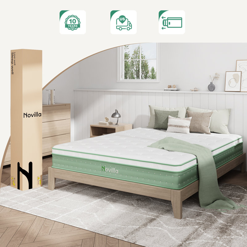 Matelas hybride Novilla, Lit simple, 10"