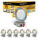 Panel Downlight 6'' Selectable Color Temperature Dimmable Air-Tight IC Rated LED Canless Recessed Lighting Kit